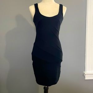 Black bodycon black dress
